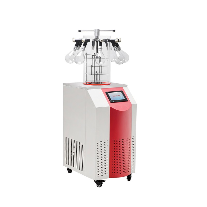 欧莱博OLB-FD12PT立式多歧管压盖型冻干机_冷冻干燥机厂家